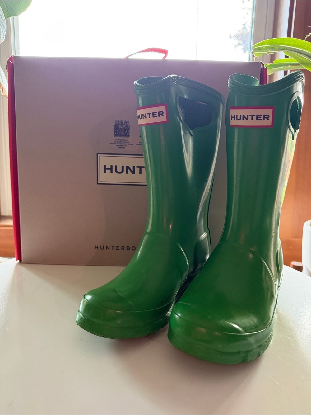 Hunter Kids Original Pull-On Gloss Waterproof Rain Boots